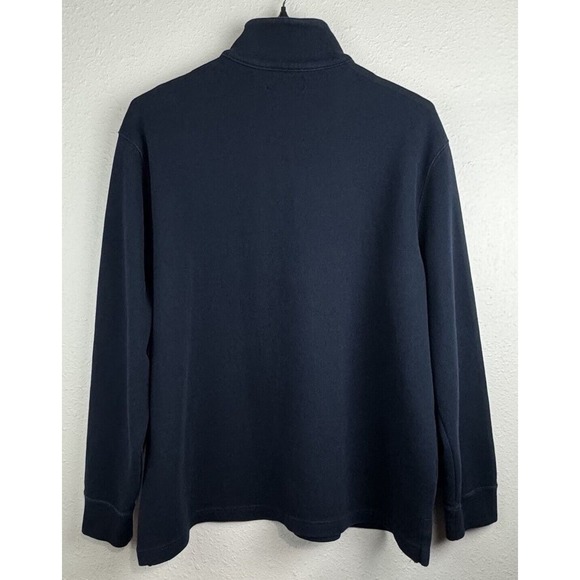 Polo Ralph Lauren Mens 2XL Dark Blue 1/4 Zip Long Sleeve Sweater - Picture 4 of 7
